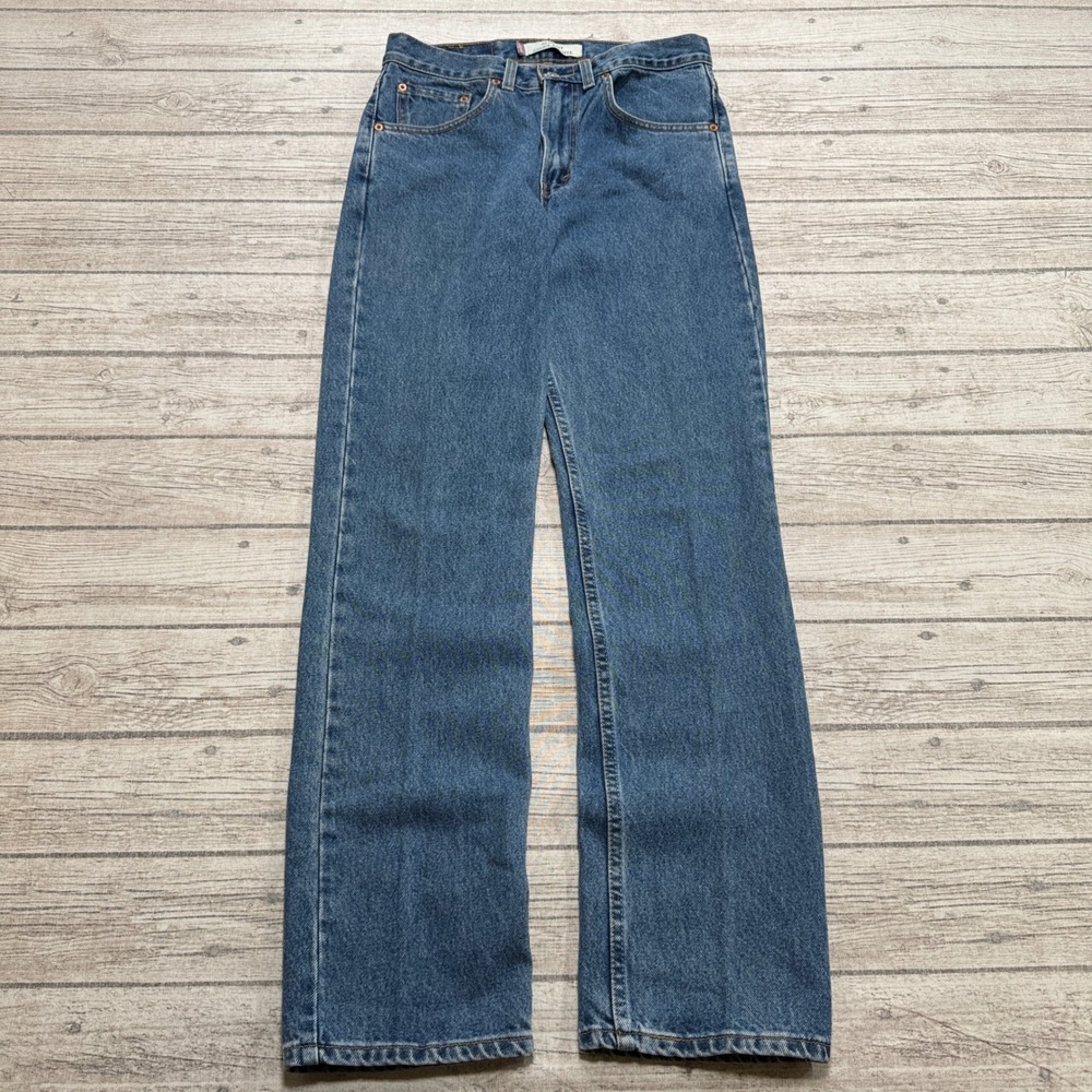 Y2K Levi's 516 Jeans Men's 32x32 Blue Medium Wash Slim Fit Denim Straight Leg